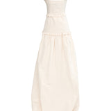 Arabella Ivory Moire Faille Gown