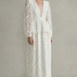 Aphrodite White Lace Gown