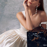 Aura White Silk Gown