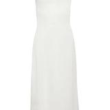 Bianca White Satin Shift Dress