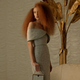 Eveline Off-The-Shoulder Gown