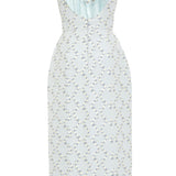 Edward Blue Floral Corset Dress