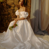 Yvetta Satin Finish Dupioni Gown