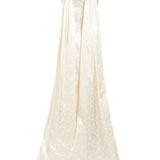 Ditsy Floral Gown With Shoulder Strap Trains