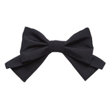 Toni Black Silk Faille Bow Barette