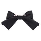 Toni Black Silk Faille Bow Barette