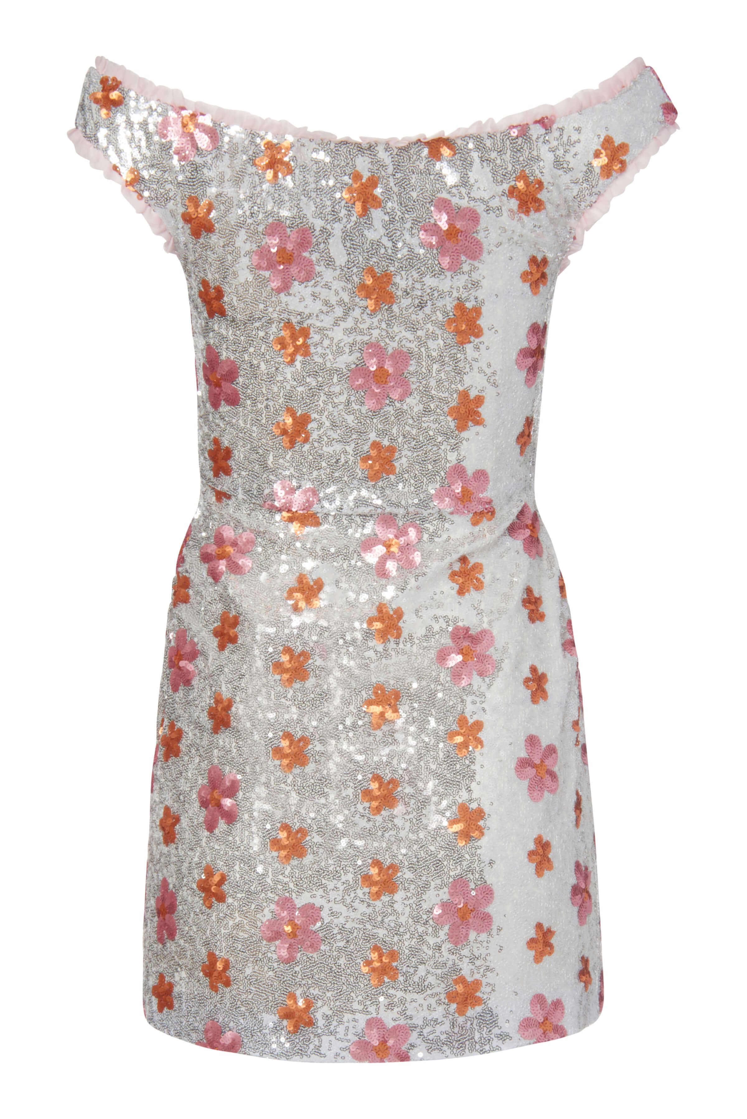 Paloma Sequin Floral Mini Dress