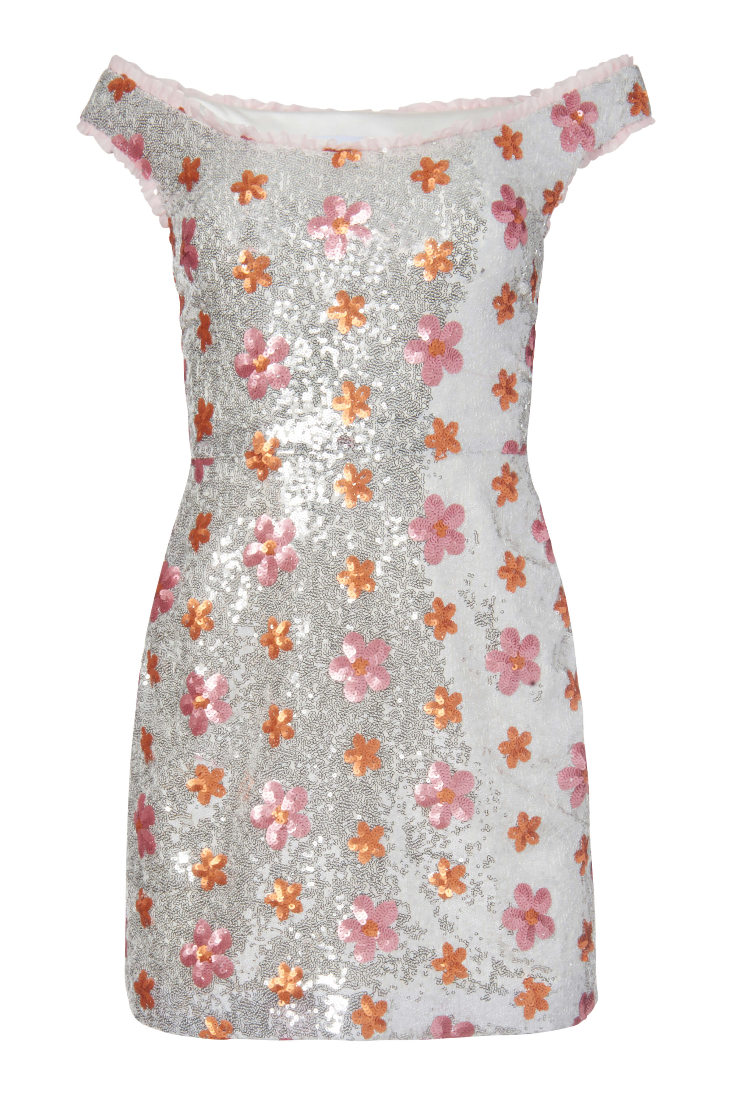 Paloma Sequin Floral Mini Dress