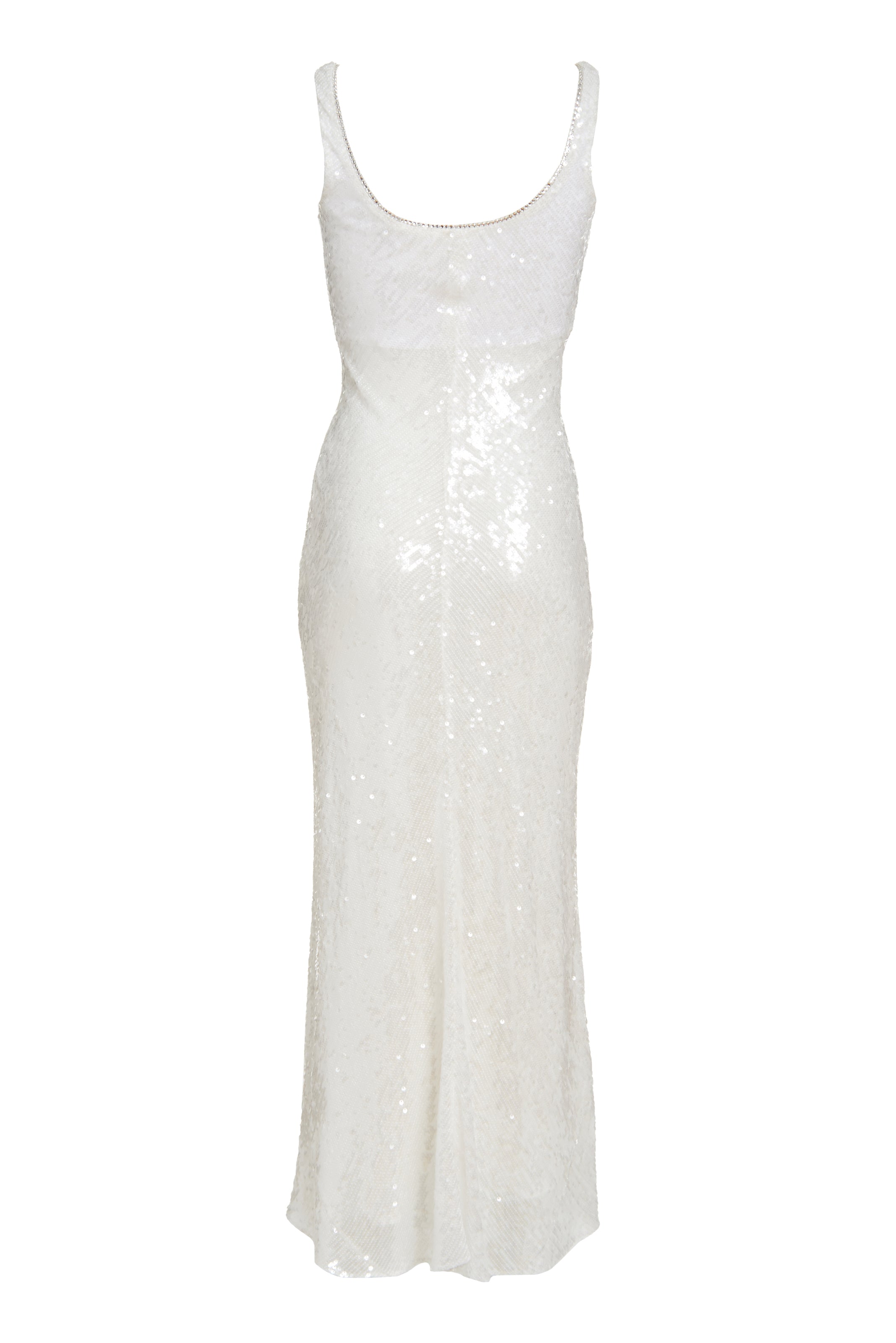 Coquette White Sequin Dress