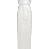 Isabel White Sequin Gown