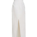 Demetra Off-White Silk Gown