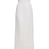 Demetra Off-White Silk Gown