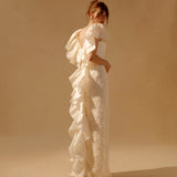 Roxie White Lace Gown