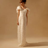 Roxie White Lace Gown