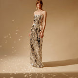 Evora Strapless Mirror Gown