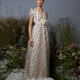 Forget Me Not White and Gold Gown