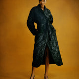 Dora Paisley Embroidered Quilted Coat