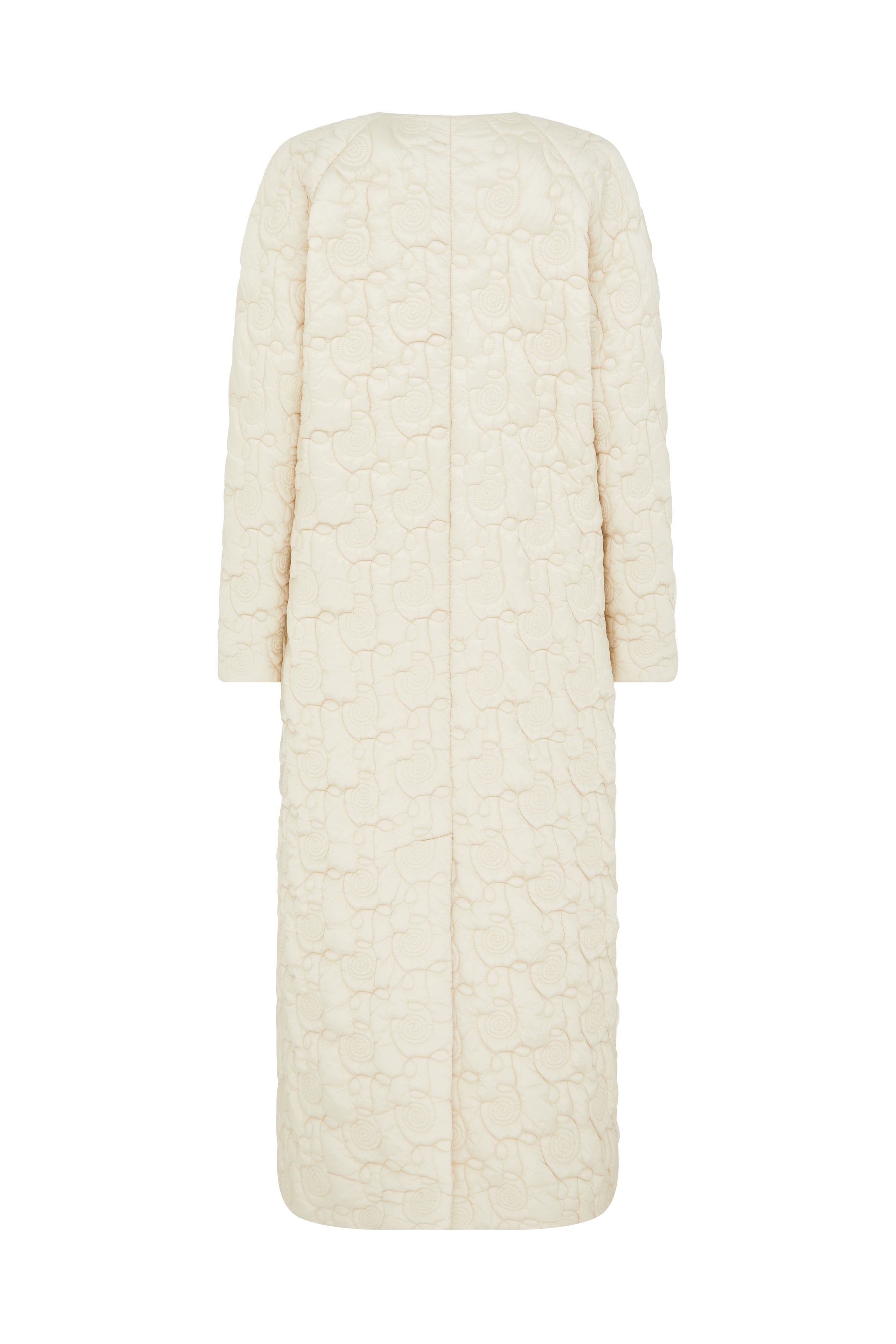 Briallen Ivory Quilted Coat
