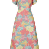 Astrid Sherbet Brocade Midi Dress
