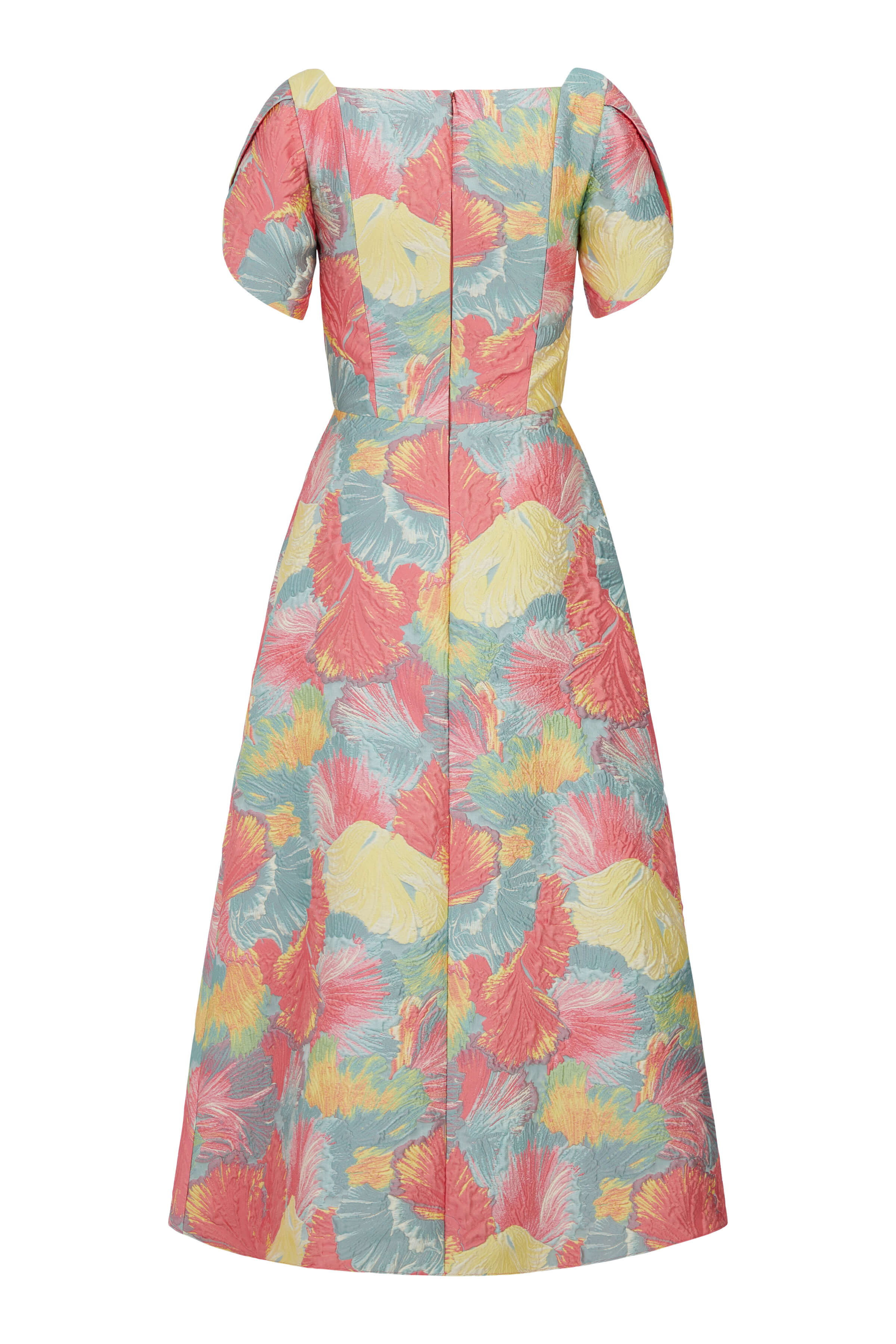 Astrid Sherbet Brocade Midi Dress