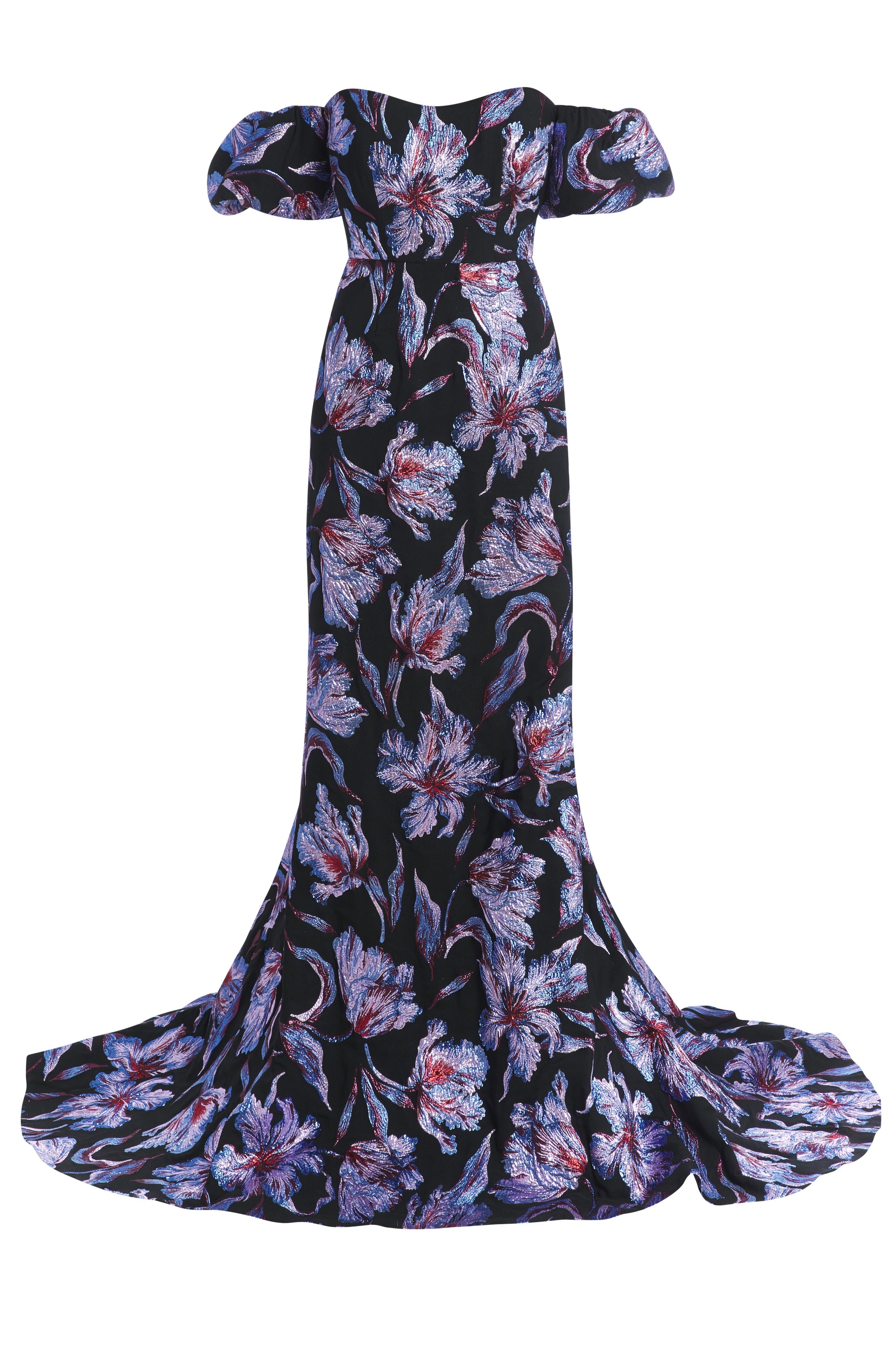 FINAL SALE: Astaire Metallic Brocade Strapless gown