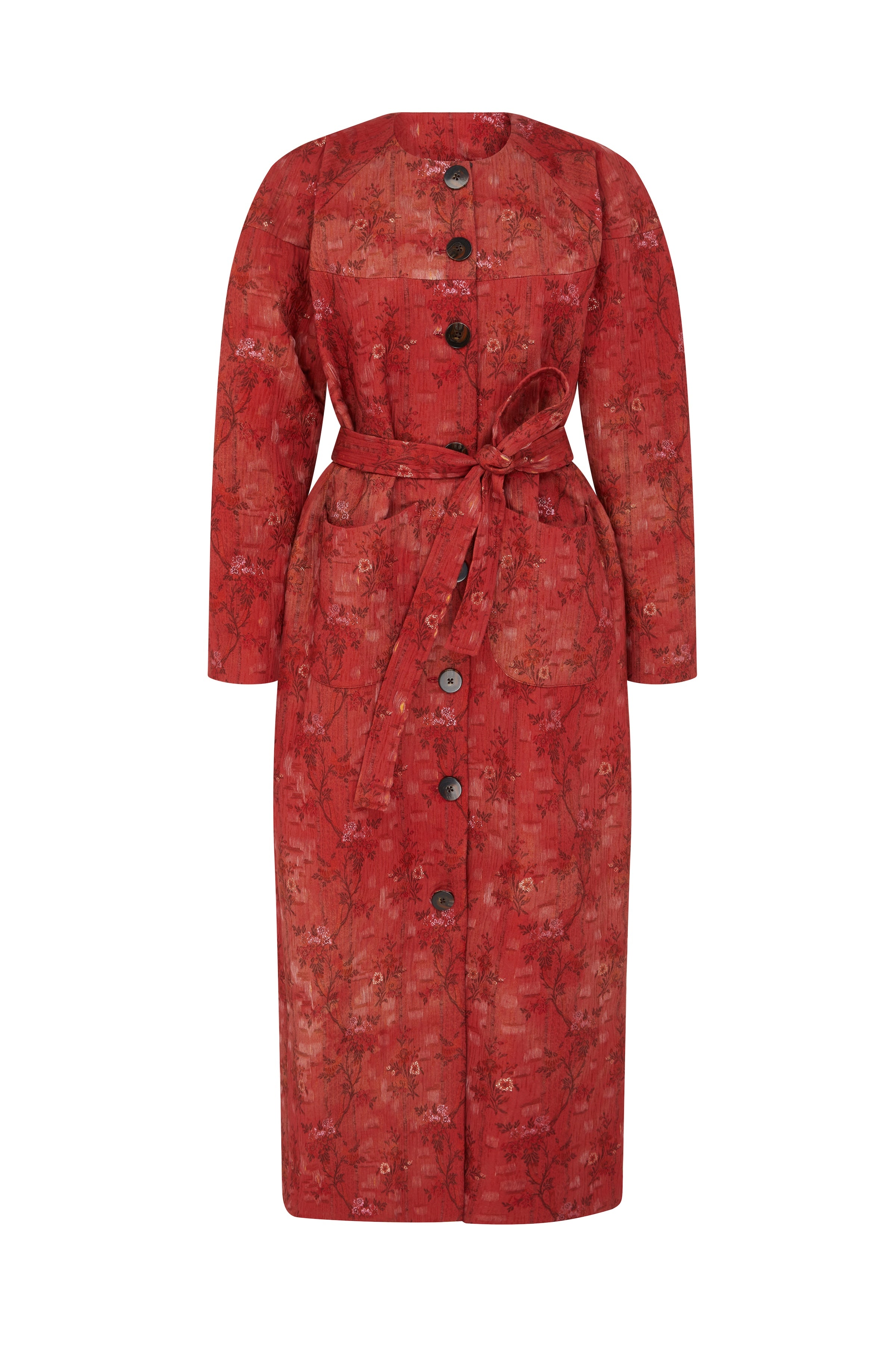 Tilda Brocade Rounded Sleeve Coat