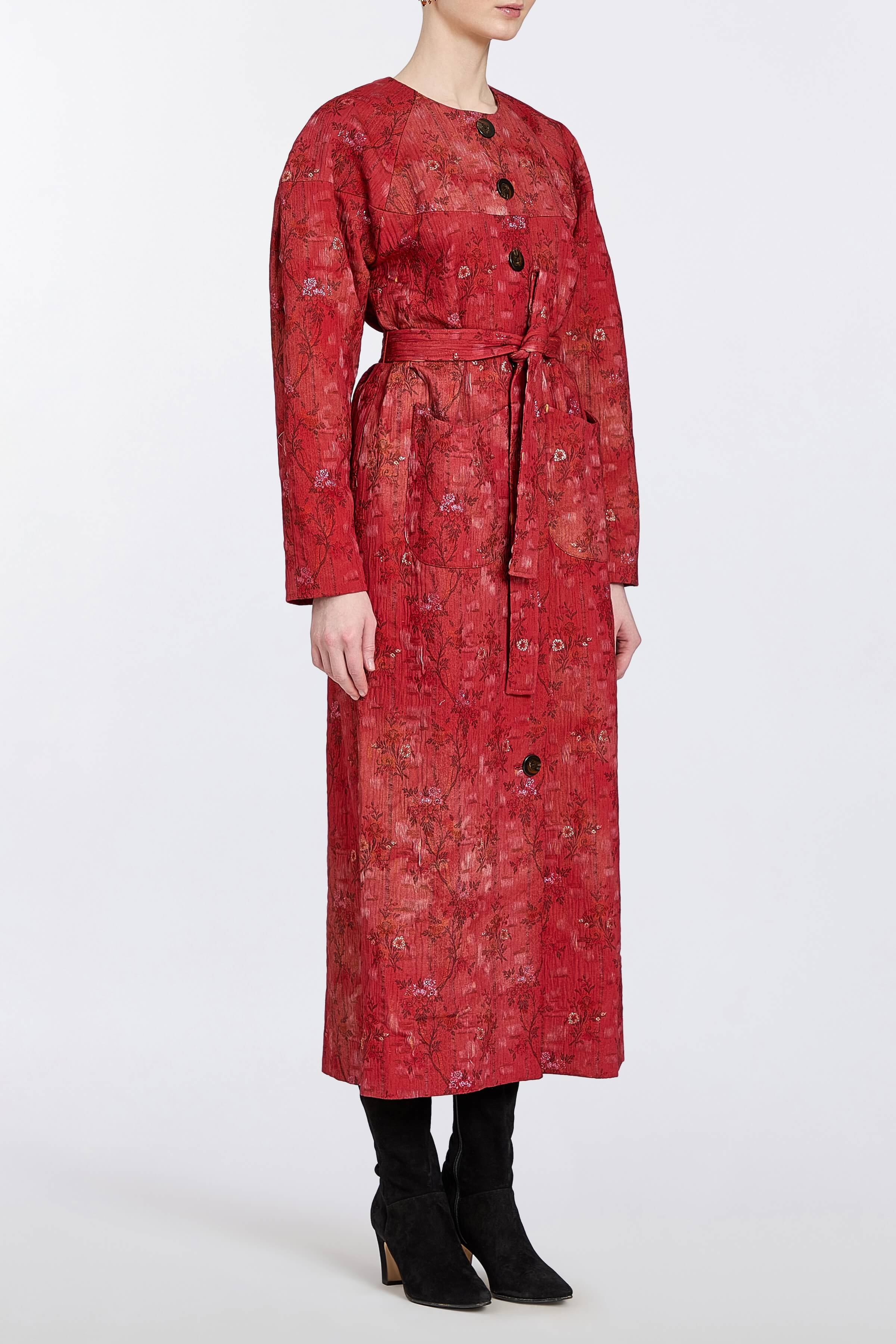 Tilda Brocade Rounded Sleeve Coat