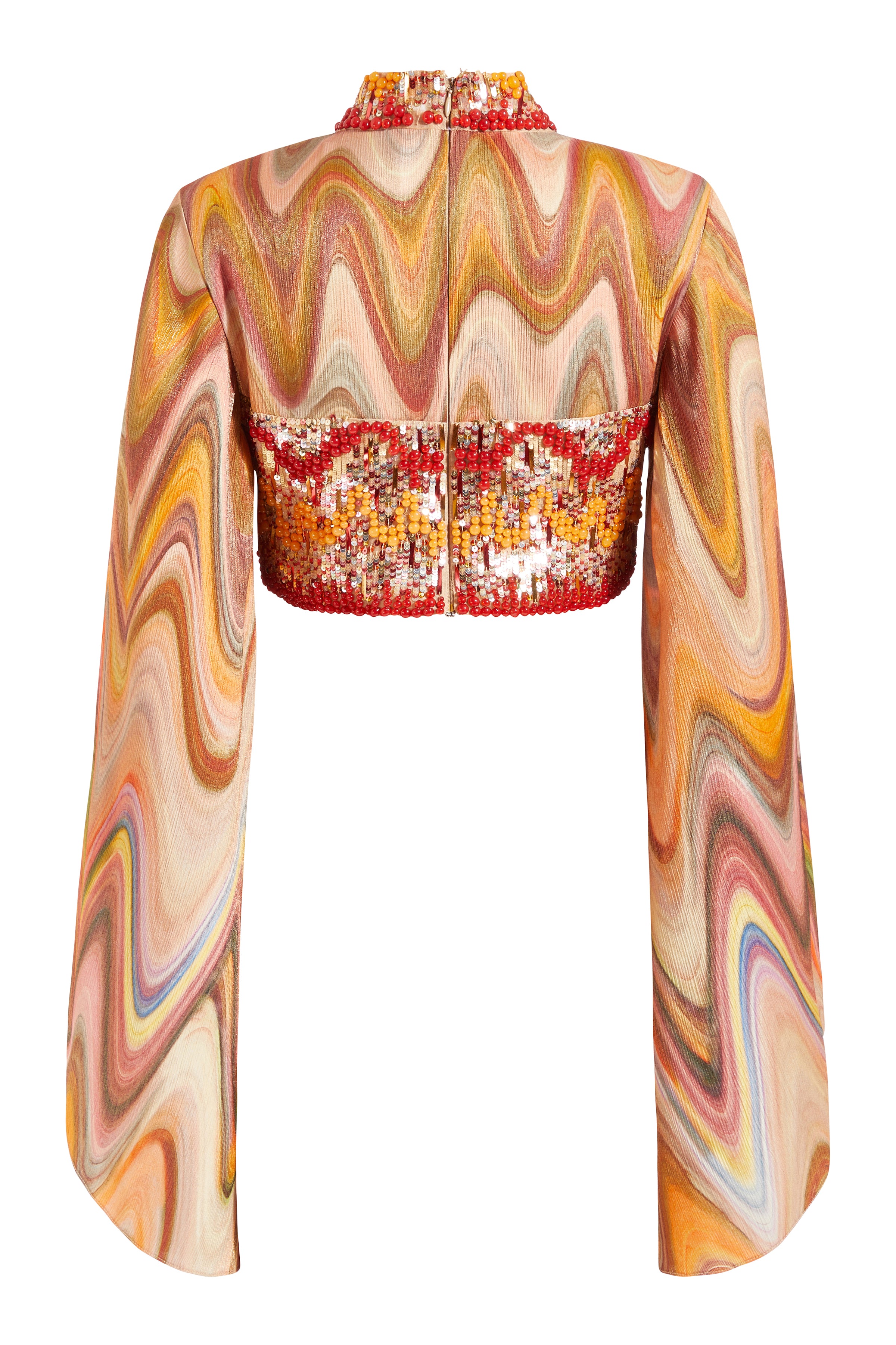 Lady Marmalade Beaded Crop Top