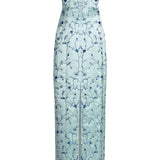 Odessa Embroidered Silk Column Gown