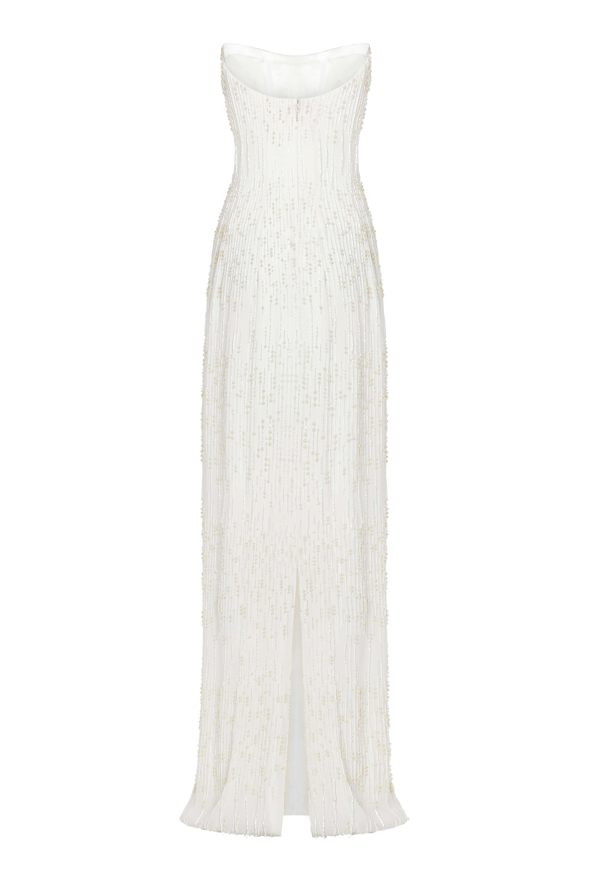 Moonbeam Pearl Fringe Gown