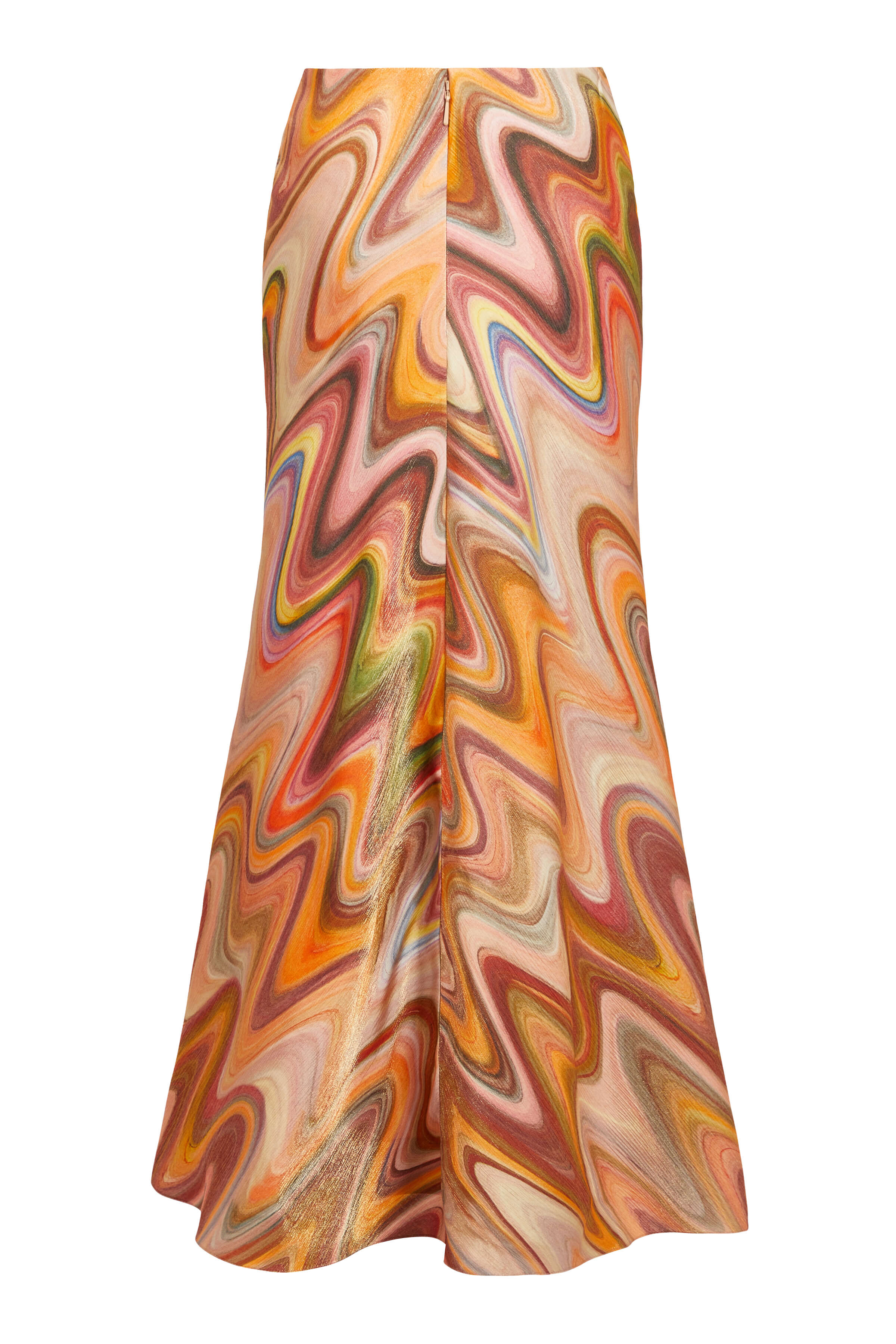 Joni Sandstone Metallic Wave Skirt