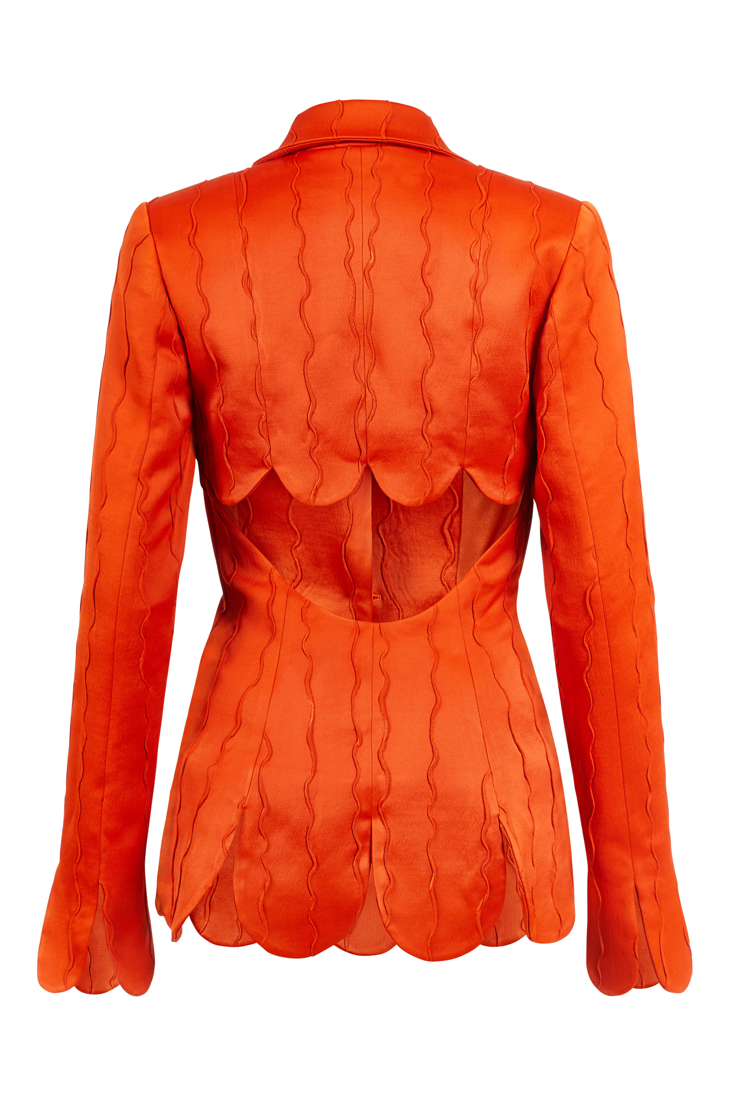 Carrie Orange Wave Blazer