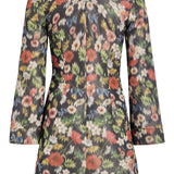 Jane Dark Wild Flower Ikat Mini Dress
