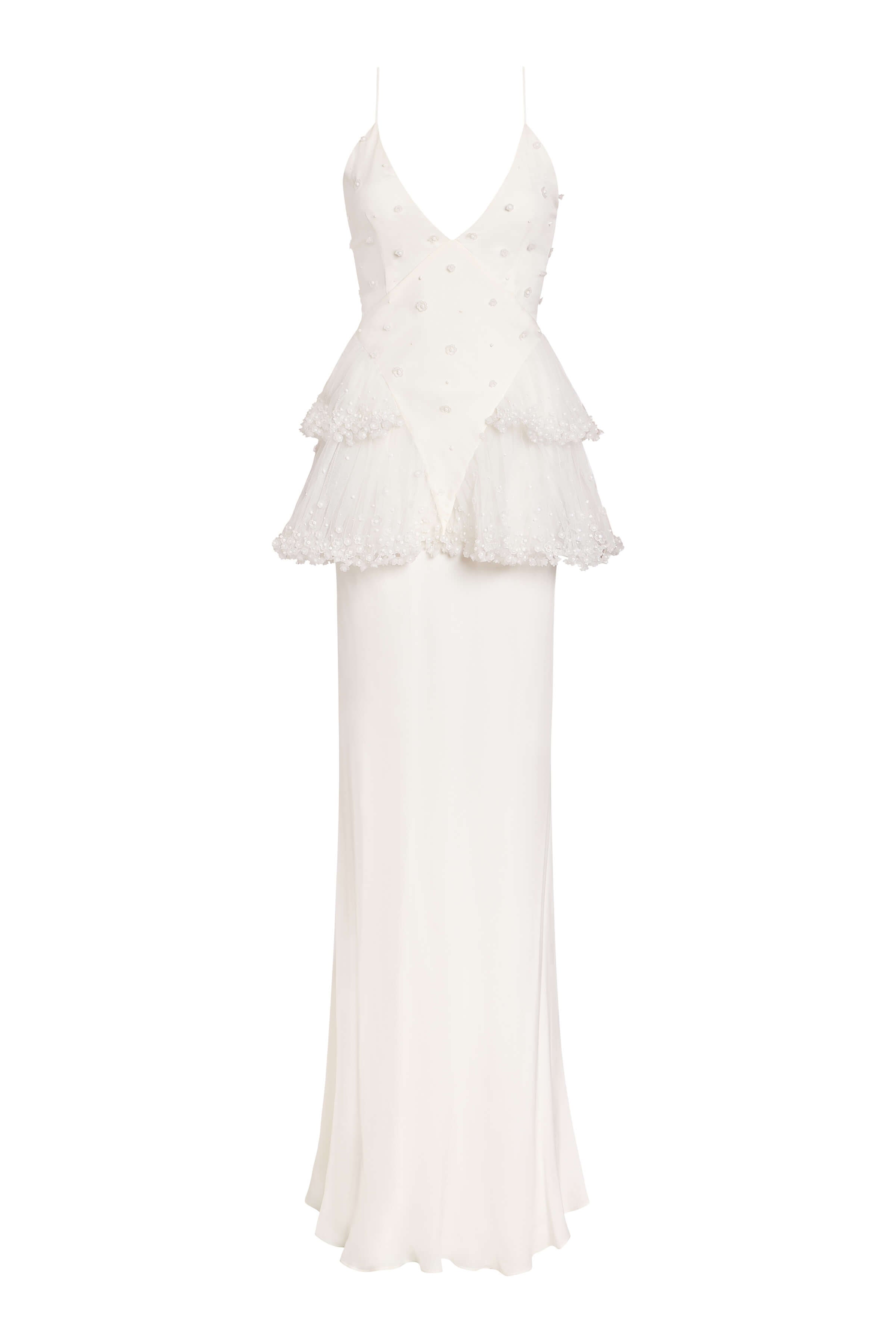 Wisteria Floral Beaded Gown