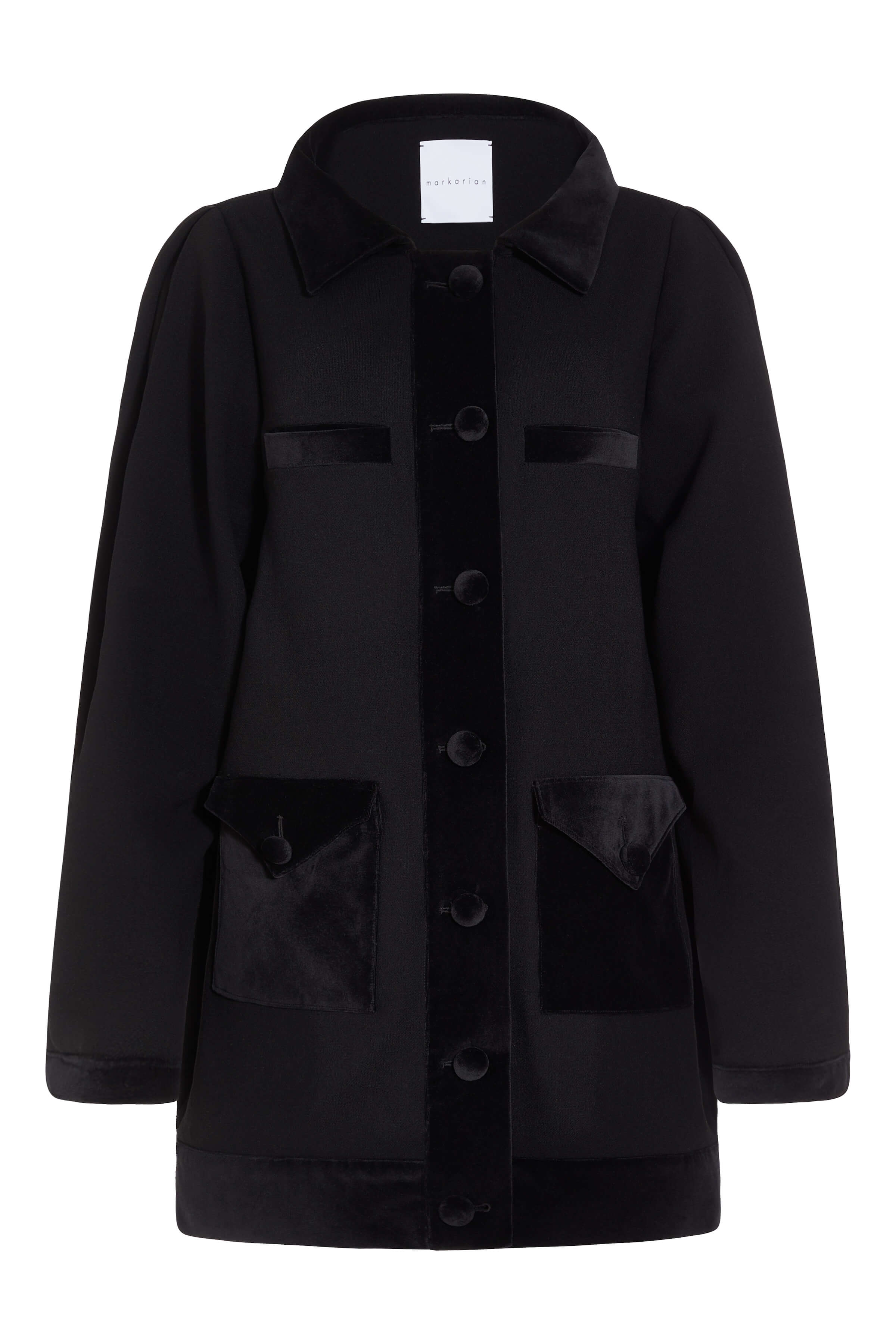 Jodi Black Cocoon Coat