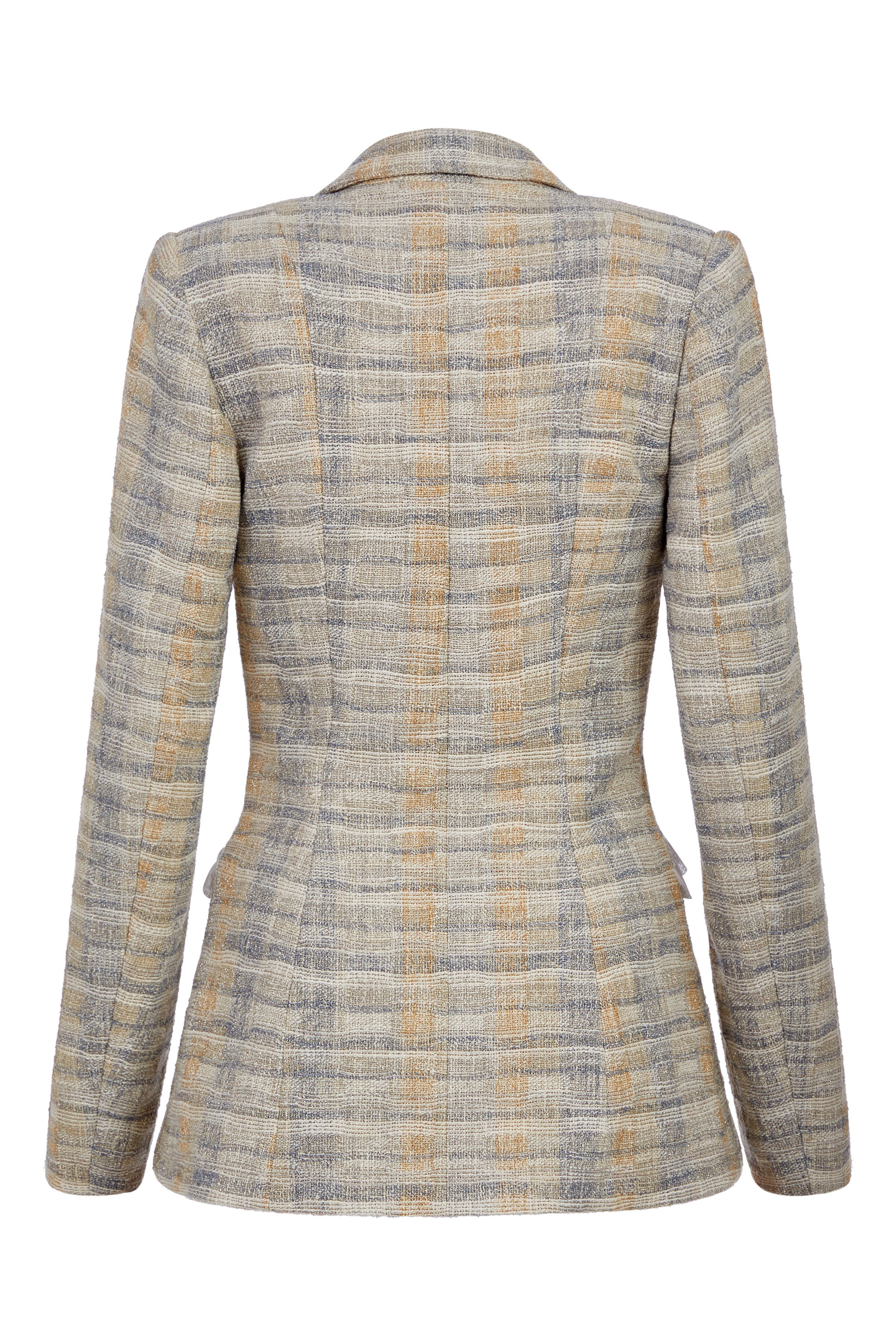 Gertie Plaid Tweed Blazer