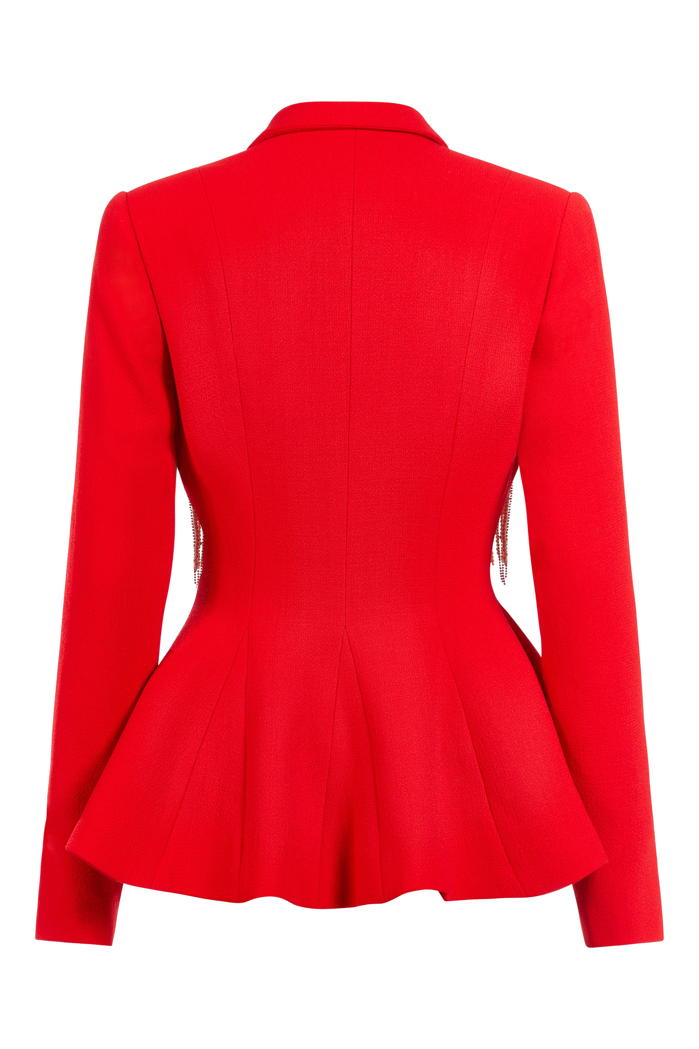 Lynn Red Crepe Blazer