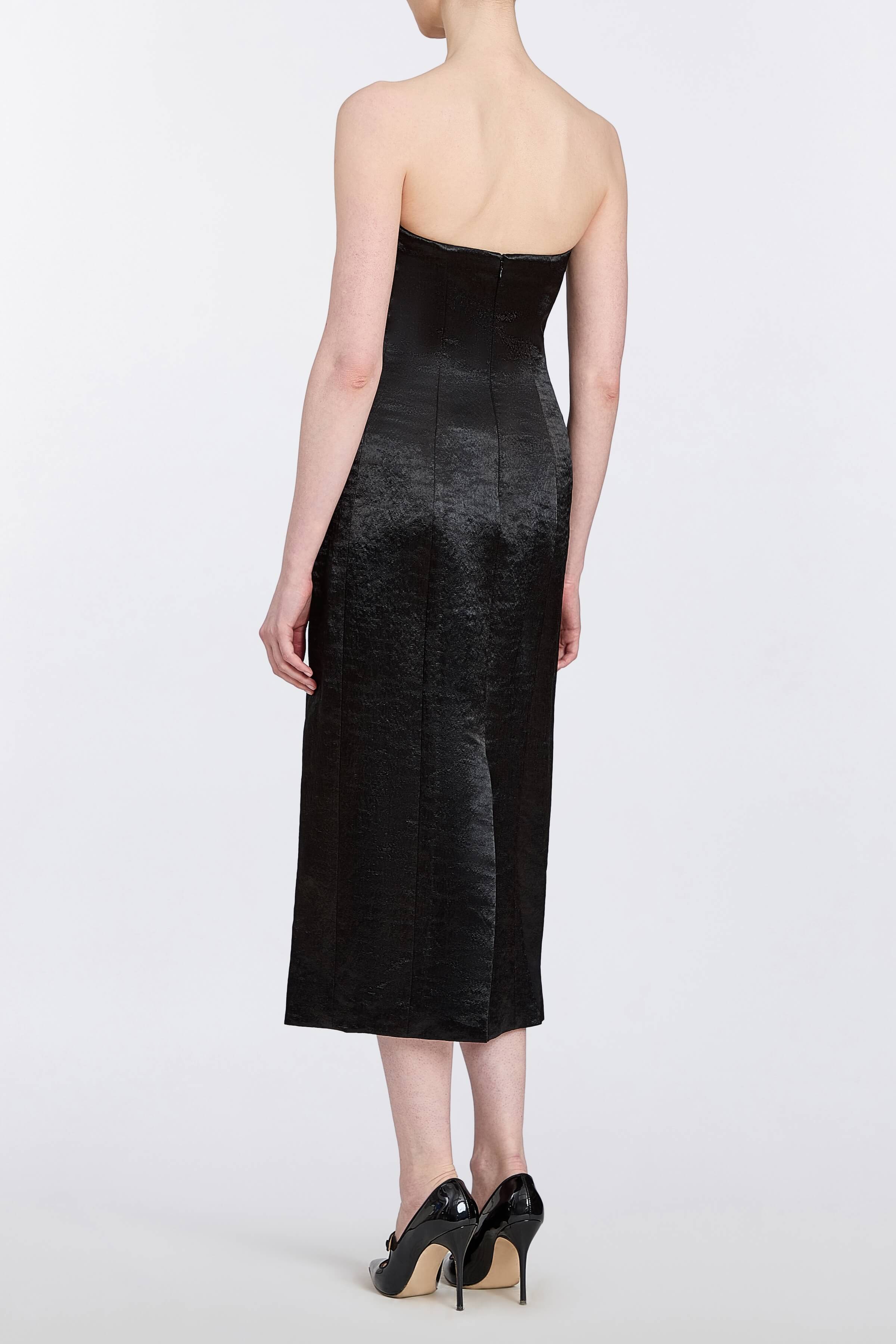 Lana Hammered Satin Midi Dress