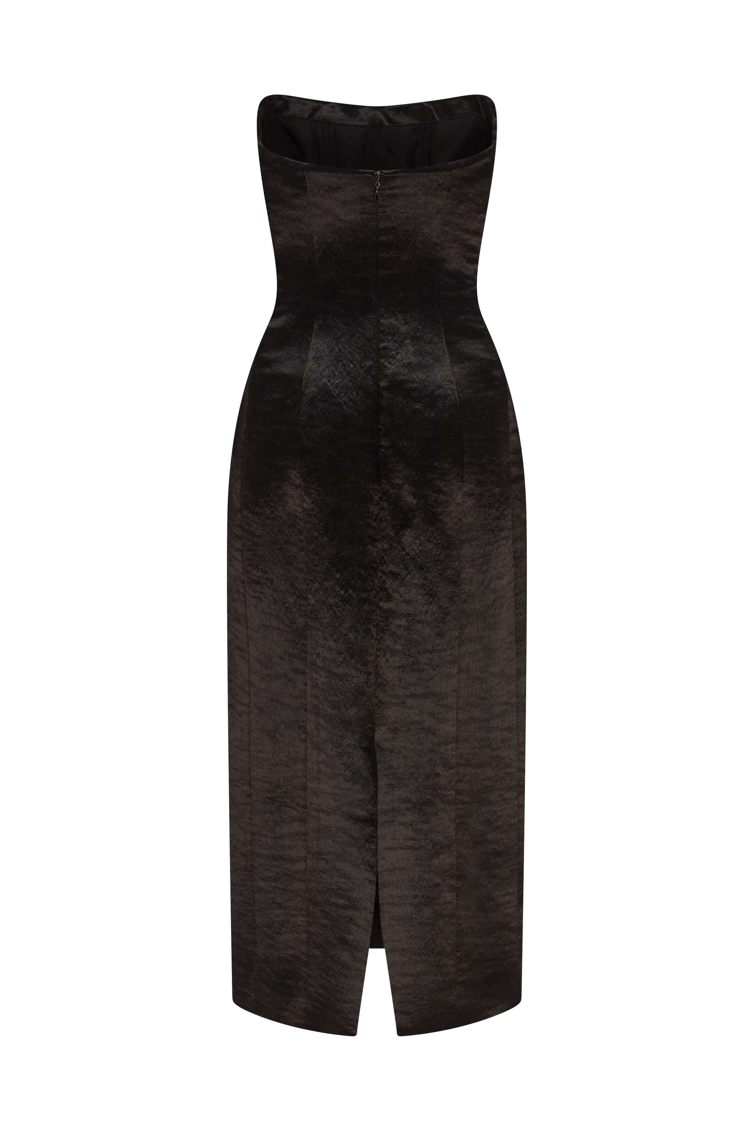Lana Hammered Satin Midi Dress