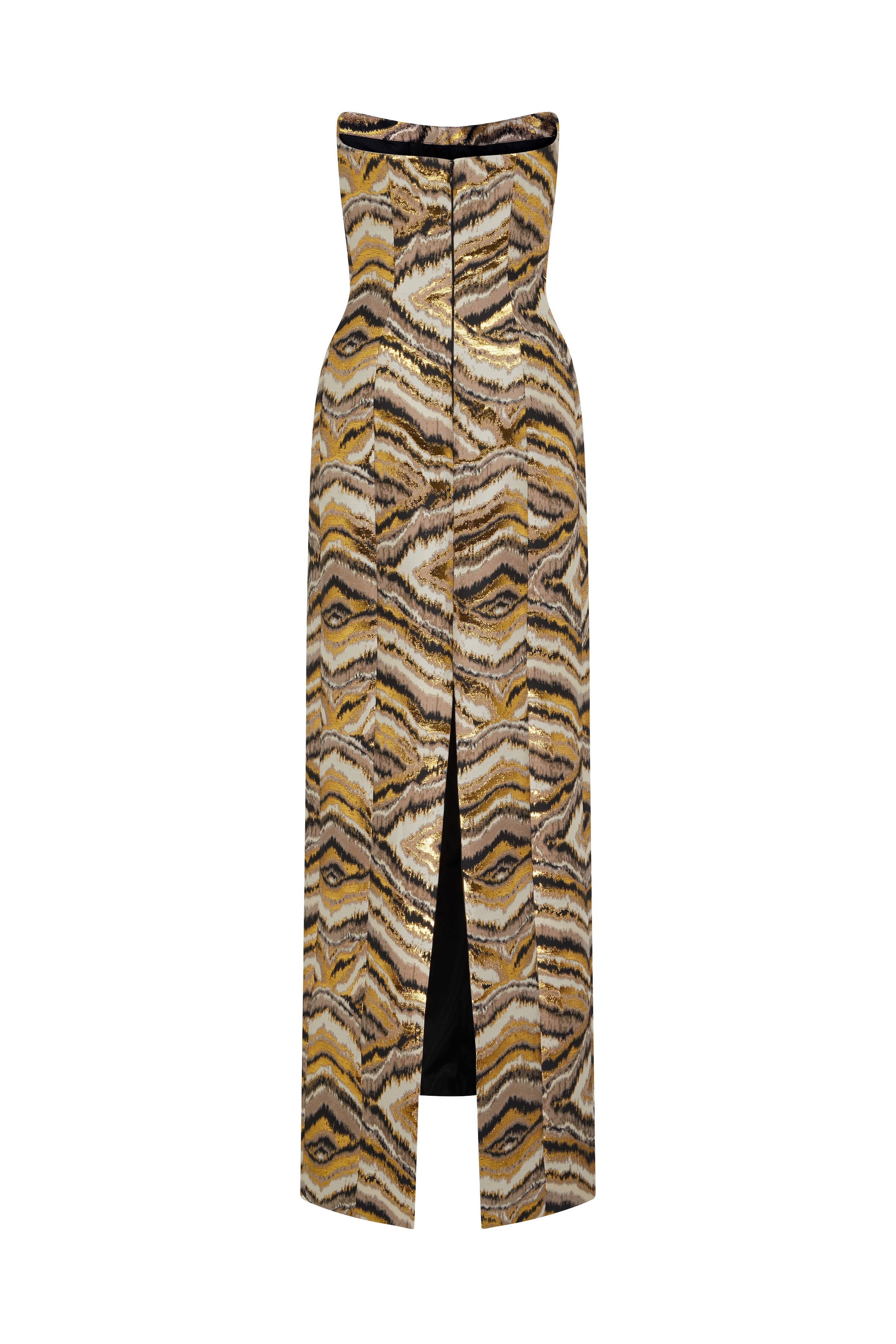 Odessa Metallic Jacquard Gown