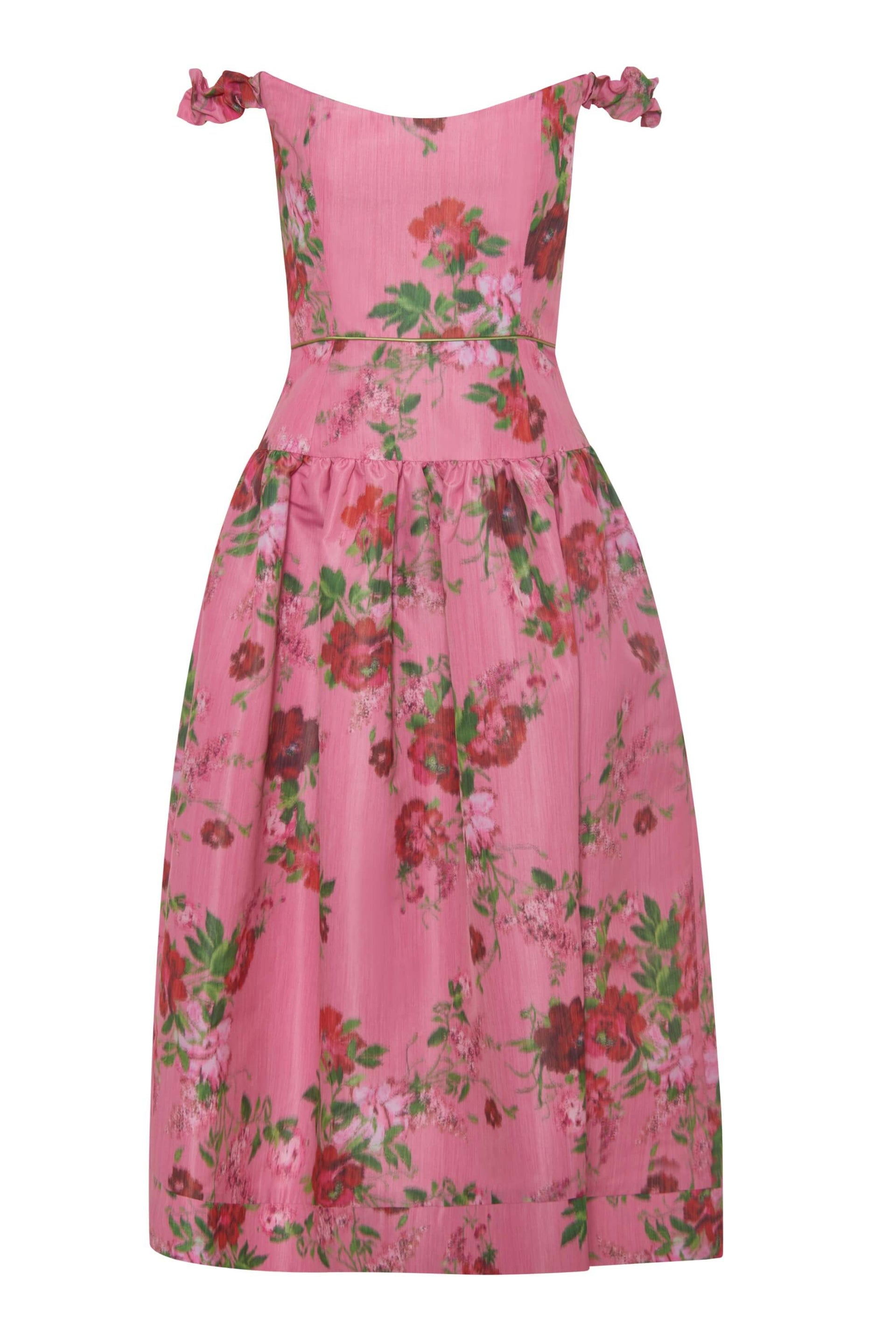 Giorgia Floral Ikat Midi Dress