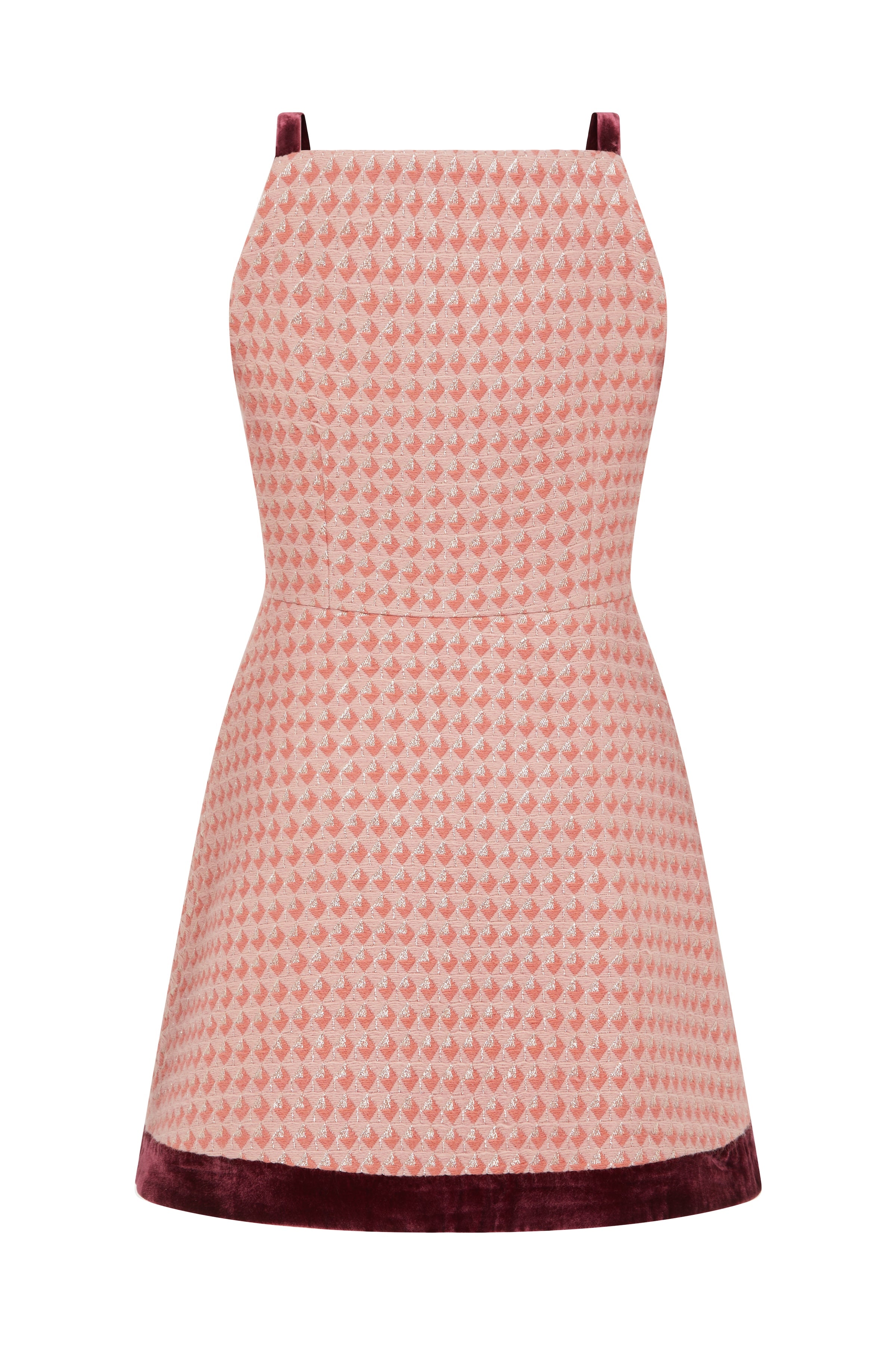 Grace Tweed And Velvet Mini Dress