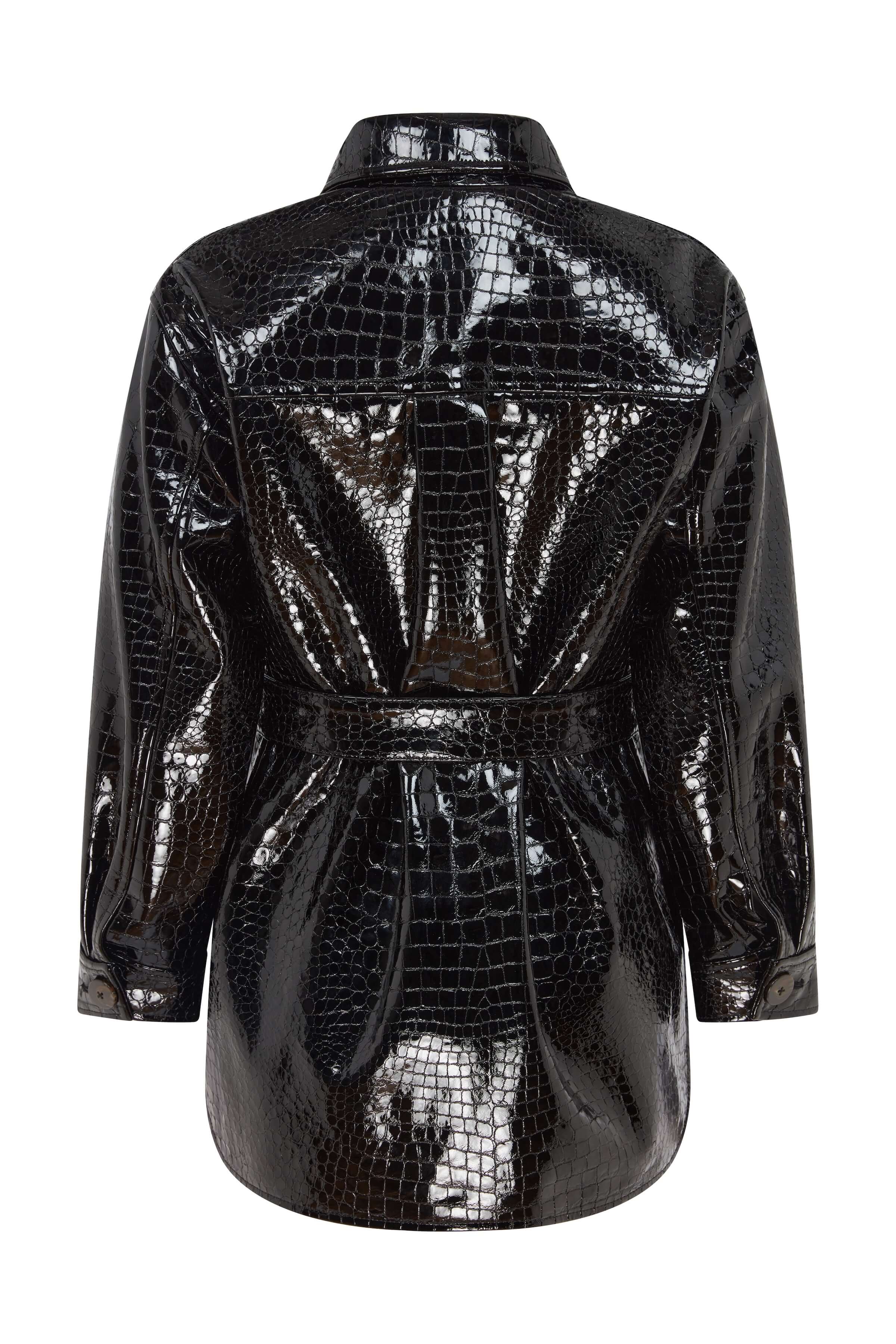 Claudine Leather Barn Jacket