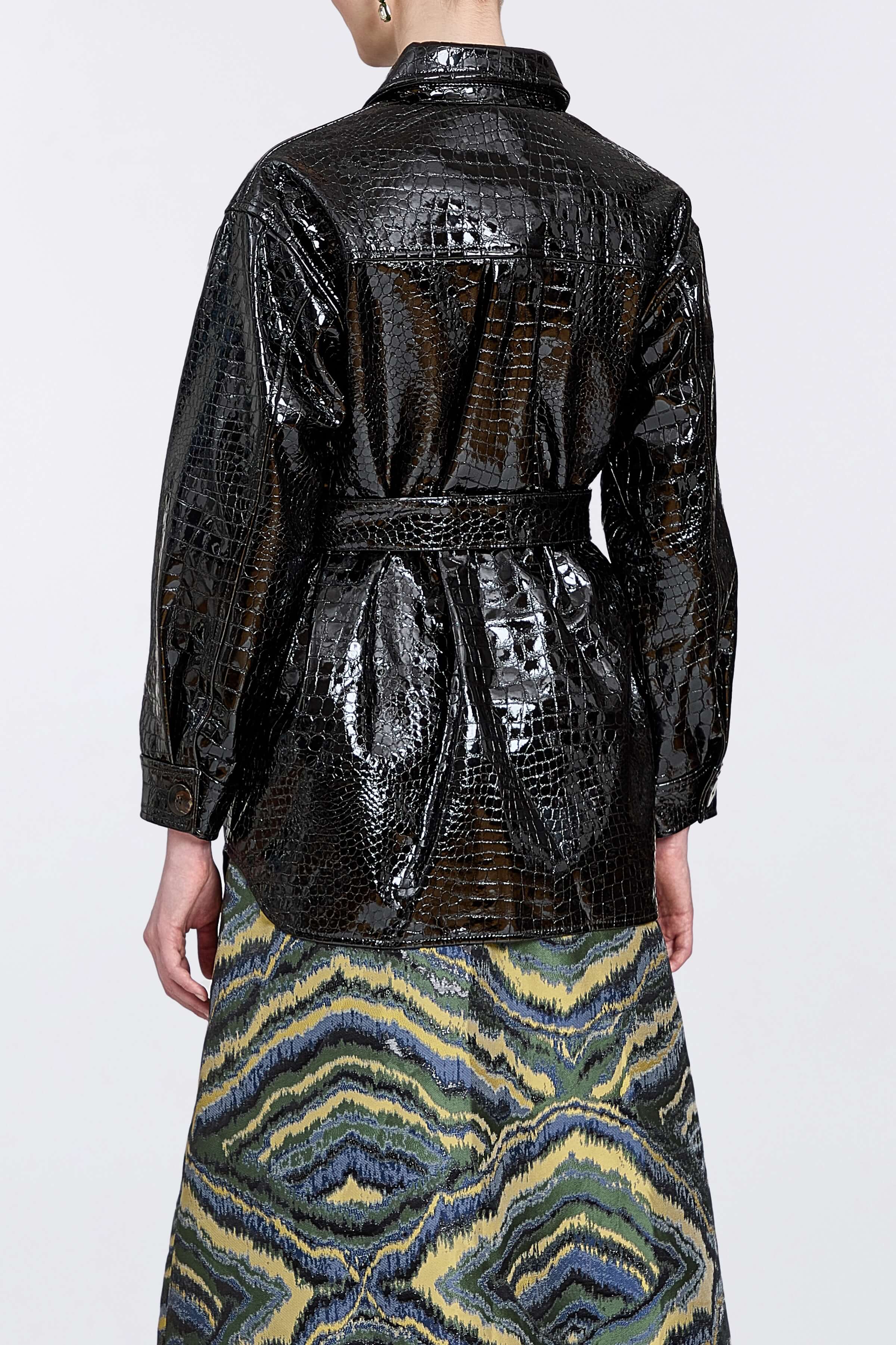 Claudine Leather Barn Jacket