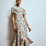 Jules Tropical Floral Midi Dress