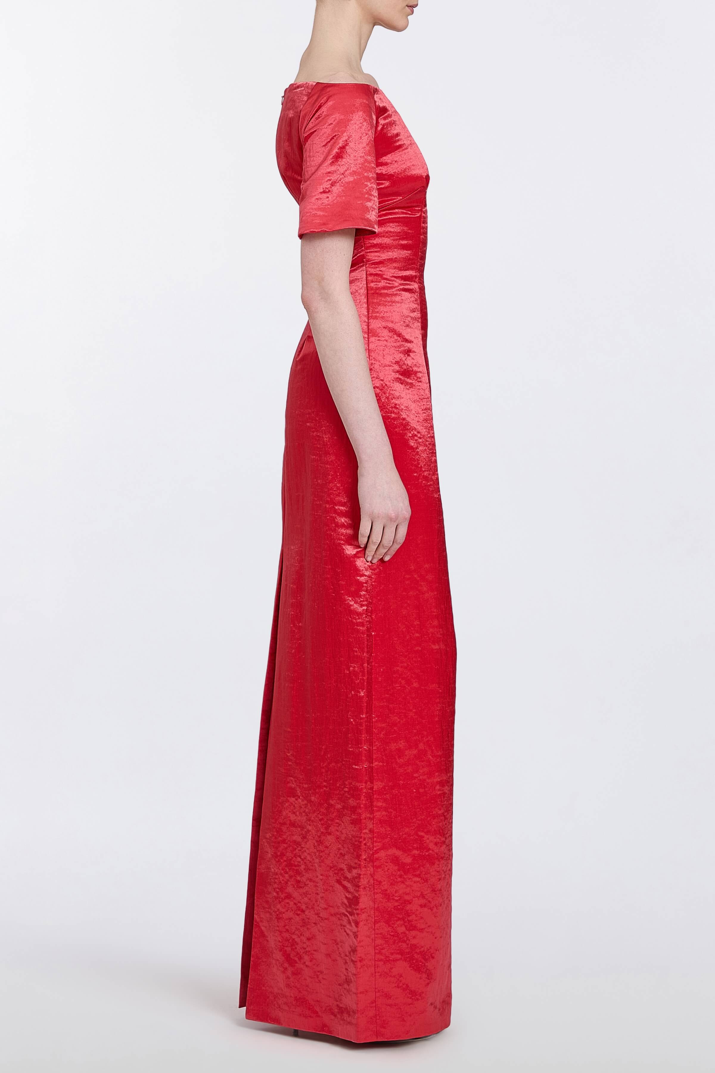 Gilda Short Sleeve Column Gown