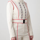 WN x Markarian Cream Ski Jumpsuit