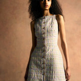 Skye Pastel Plaid Button Up Mini Dress