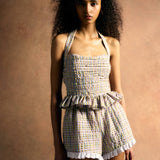 Kit Pastel Plaid Halter Top
