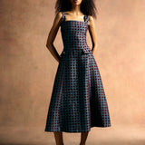 Birdie Teal Tapestry Midi Dress